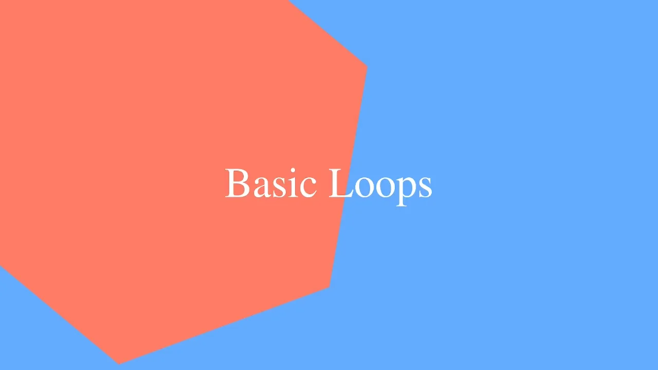 Loops - Basic Loops on Vimeo