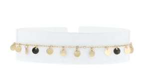 Italian 14kt Yellow Gold Circle-Station Anklet