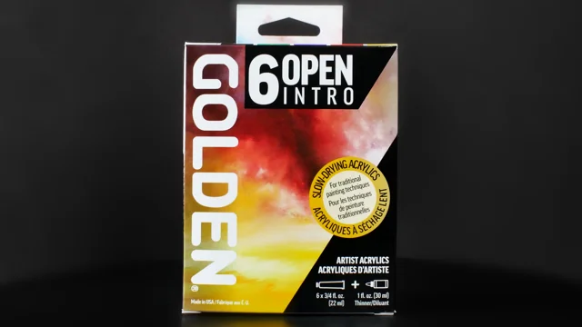 Golden Intro Open Acrylics Set 6 x 22ml tubes + Open Thinner