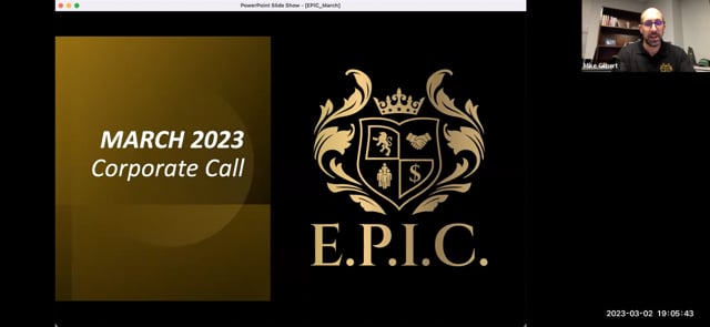 4100E.P.I.C. Corporate Call: March 2023