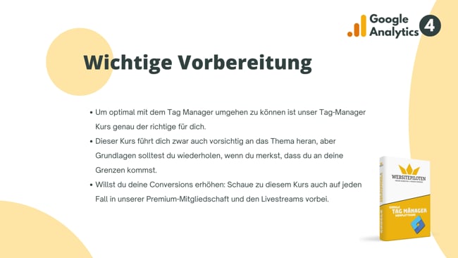 Dieses Wissen ergänzt diesen Kurs – wichtige Vorbereitung