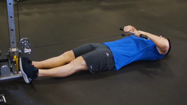 Lying Cable Upright Row: Video Exercise Guide & Tips