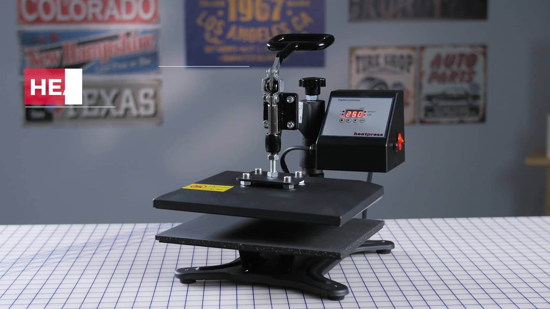 SignWarehouse Basics Heat Press 9x12 on Vimeo