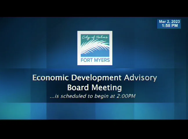 Fort Myers Economic Development Advisory Board 03/02/2023 on Vimeo