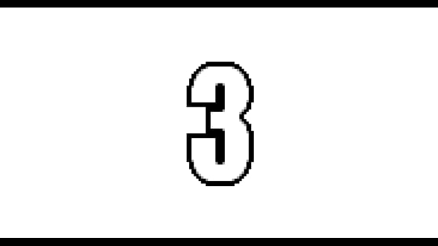 0015カウントダウン01のピクセルアート