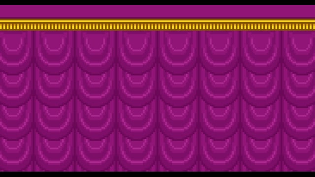 0016カーテンが開くピクセルアート