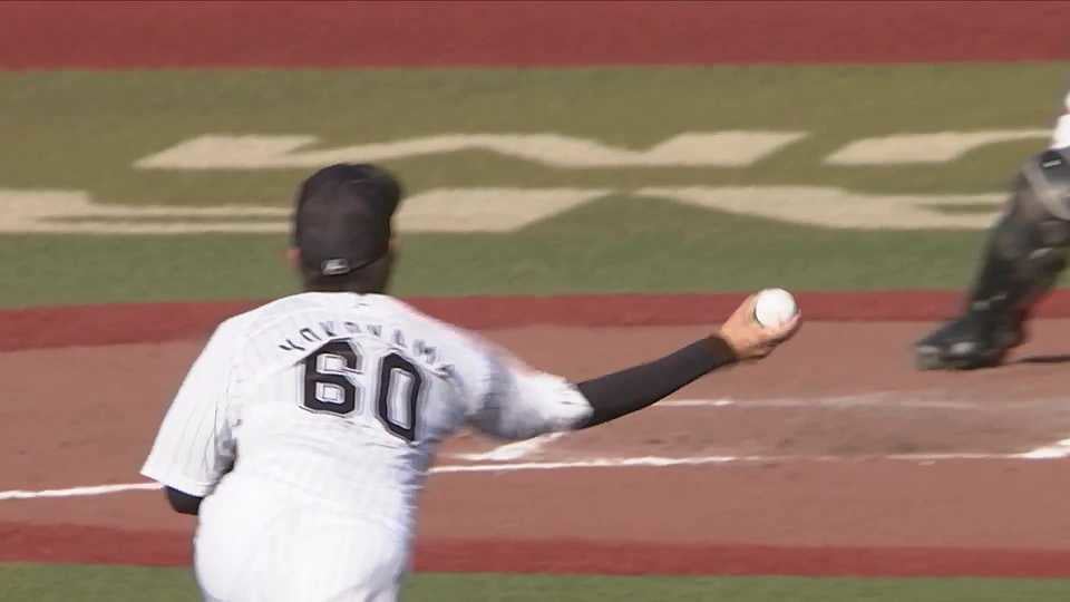 【直球に力強さ】マリーンズ・横山陸人『1回2奪三振 サイドスローから150㌔』