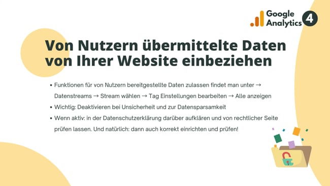 Von Nutzern übermittelte Daten von Ihrer Website einbeziehen