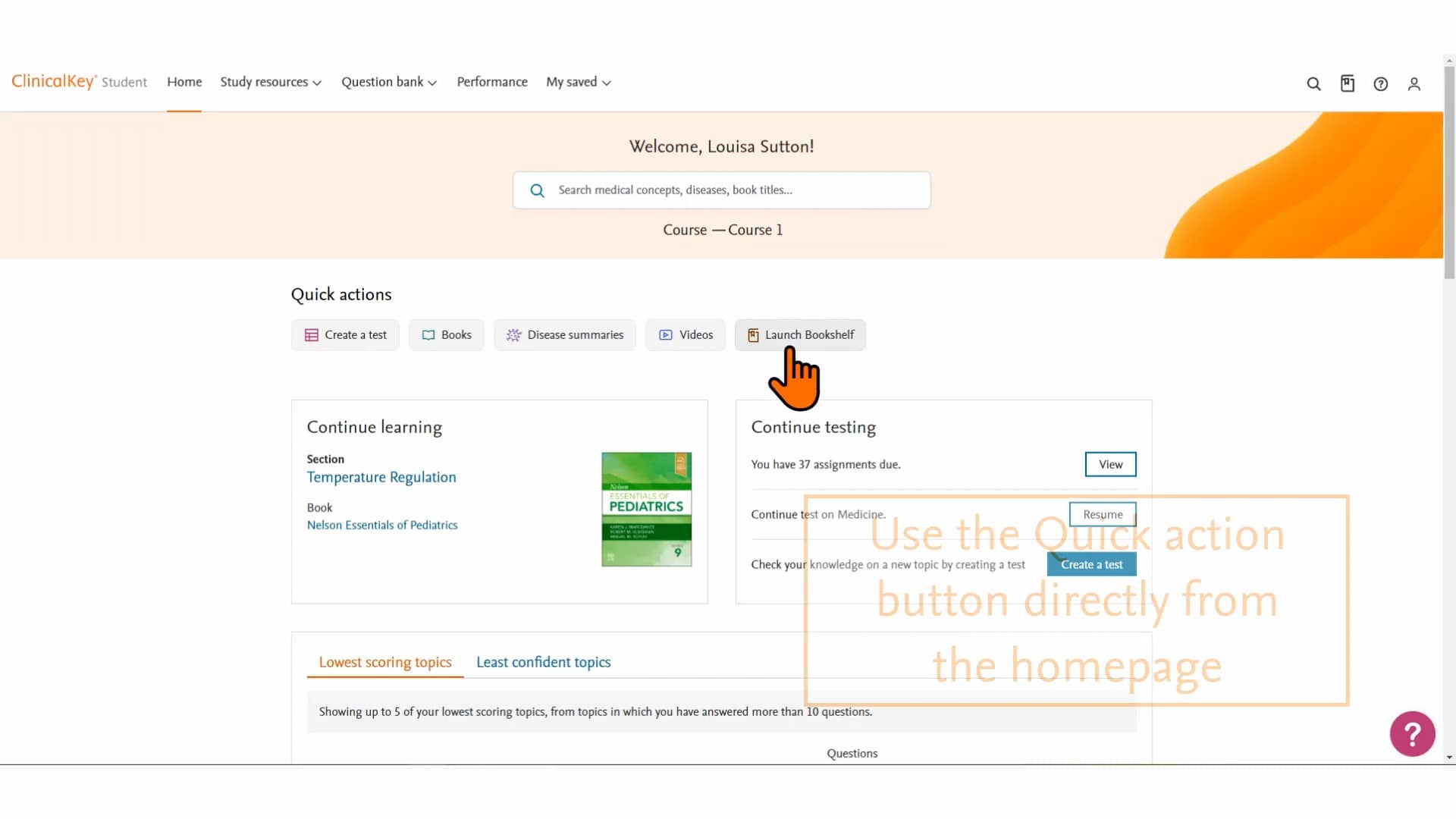ClinicalKey Student Bookshelf on Vimeo