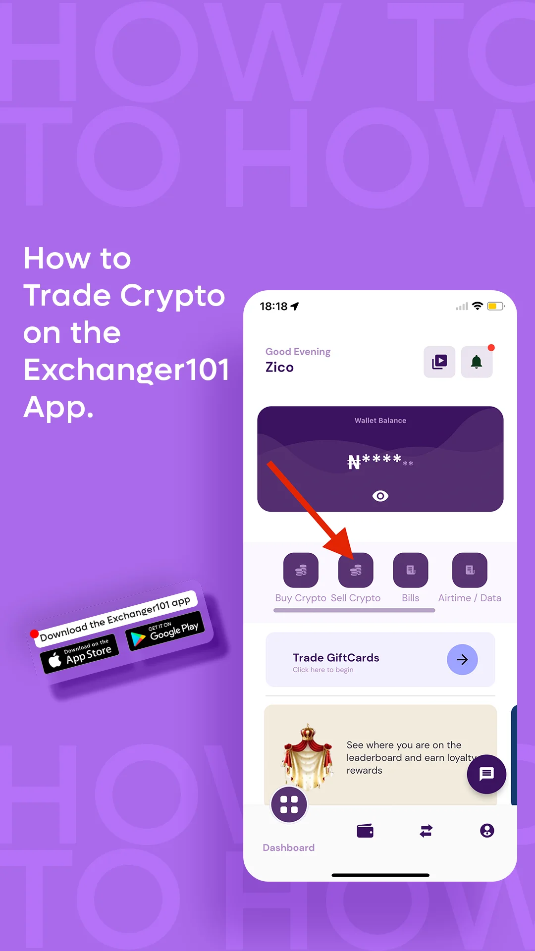 How to Sell Cryptocurrency on the Exchanger101 App
