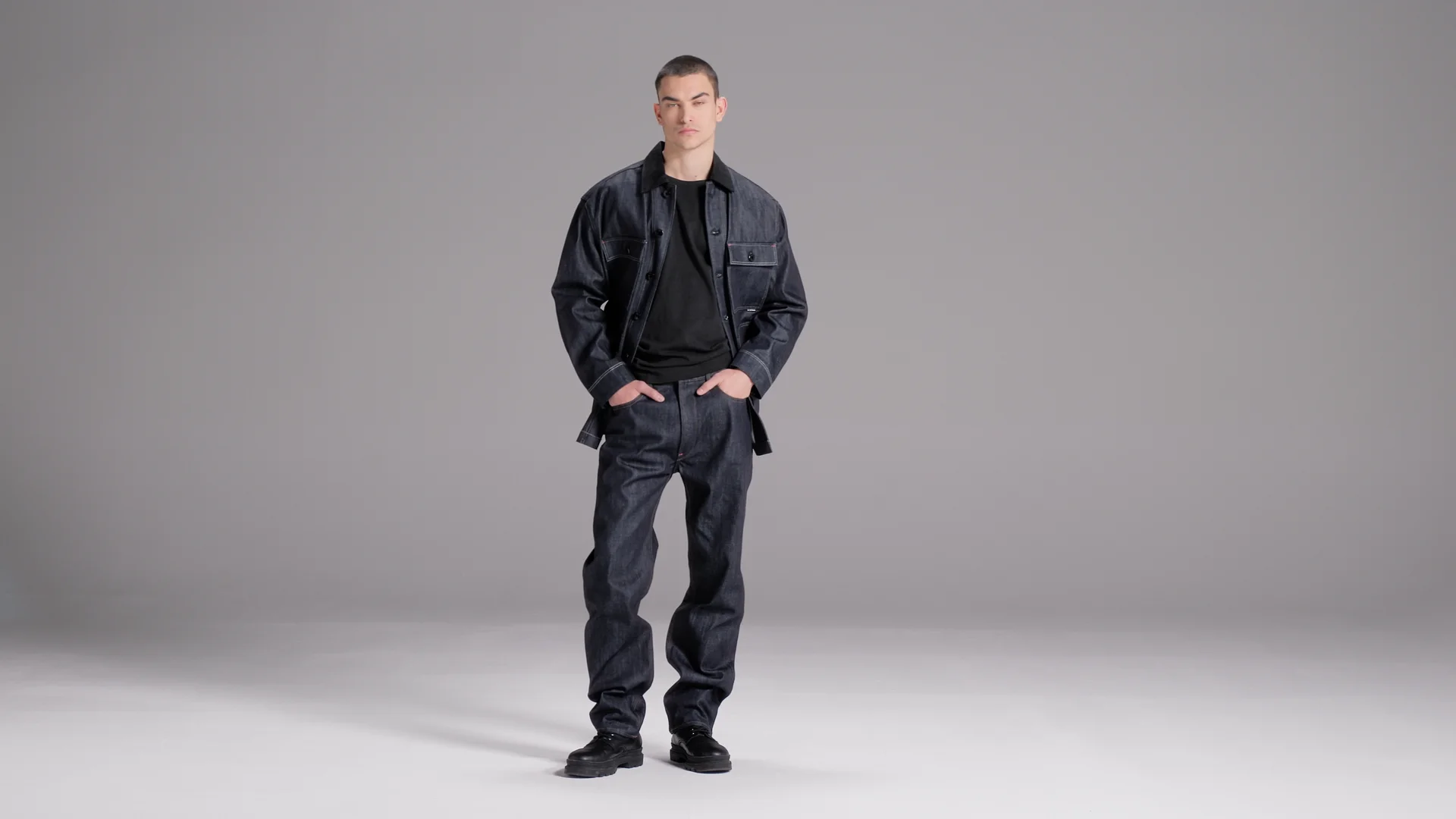 【新品・XL】G-STAR RAW CHORE JACKET EVERGREEN G Star Men's Chore Evergreen Denim Long Sleeve Overshirt