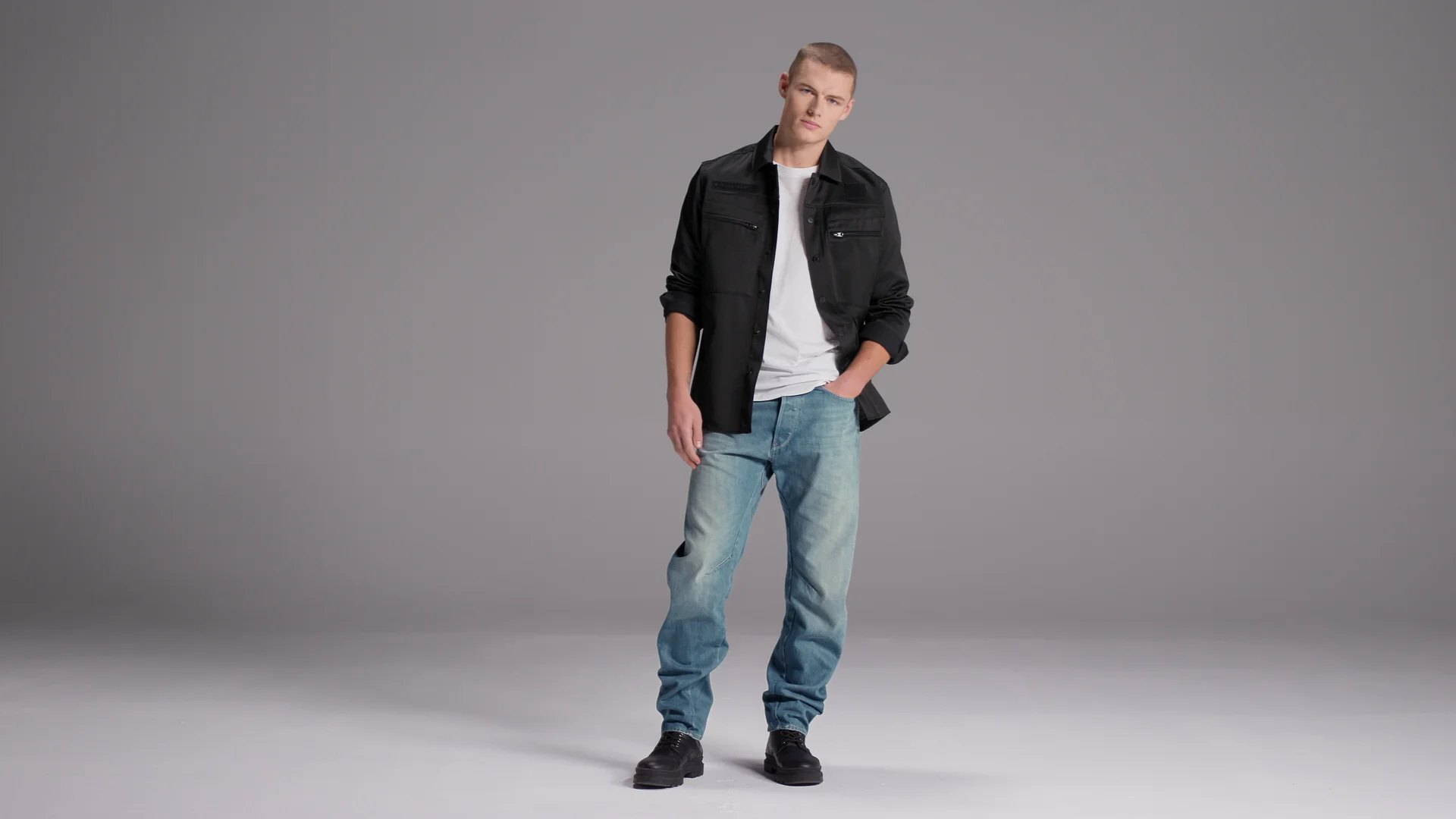 RF Service Overshirt | Black | G-STAR® ZA