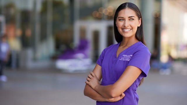 Button to play video: High Tech Nursing Simulation Labs at GCU