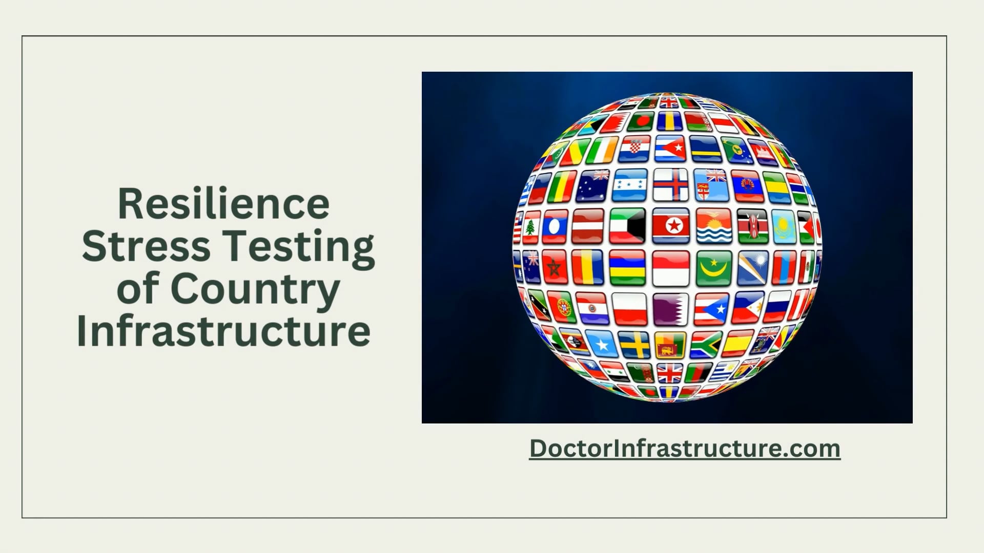 Resilience Stress Testing of Country Infrastructure.mp4 on Vimeo