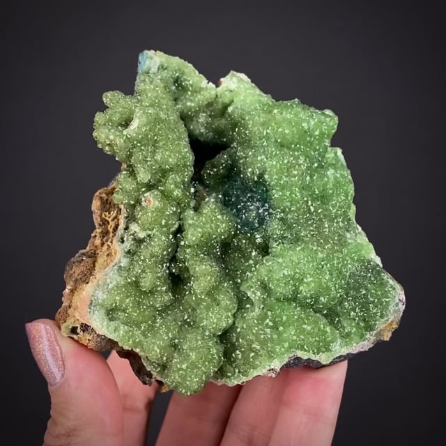 Smithsonite var. Cuprian - HEF23-22 - Tsumeb Mine - Namibia