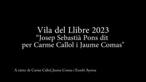 Conferència: Josep Sebastià Pons