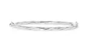 Sterling Silver Twisted Bangle Bracelet