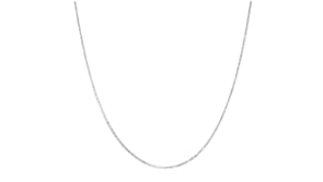 Italian 1mm Sterling Silver Adjustable Diamond-Cut Snake Chain Necklace
