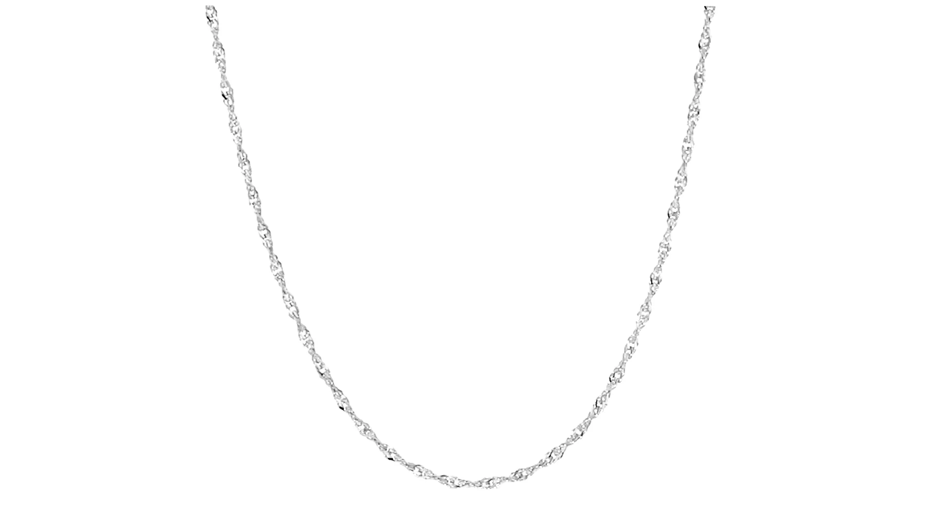 Italian 1.5mm Sterling Silver Adjustable Singapore-Chain