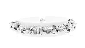 Italian Sterling Silver Double Rolo-Link Bracelet