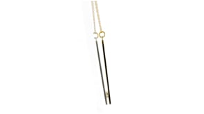 14kt Yellow Gold Vertical Bar Pendant Necklace