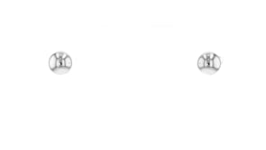 6mm 14kt White Gold Ball Stud Earrings