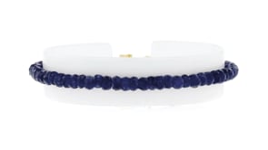 35.00 ct. t.w. Sapphire Bead Bracelet with 14kt Yellow Gold Magnetic Clasp
