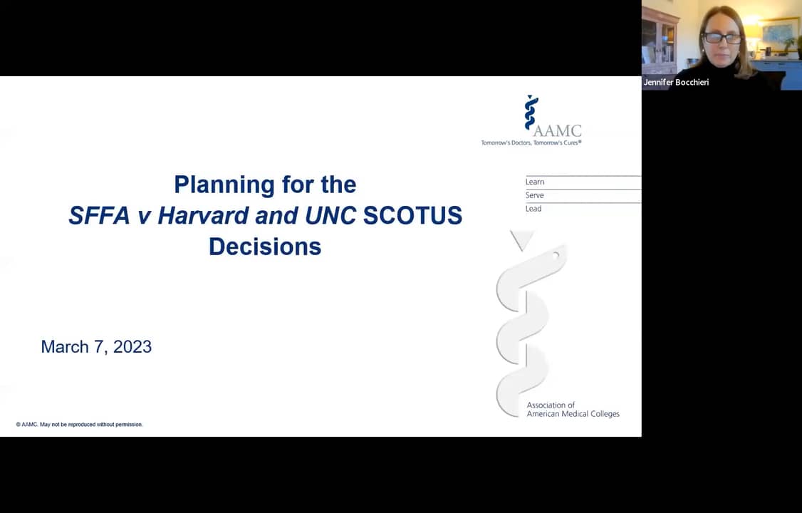 Planning for the SFFA v. Harvard and UNC SCOTUS Decisions on Vimeo