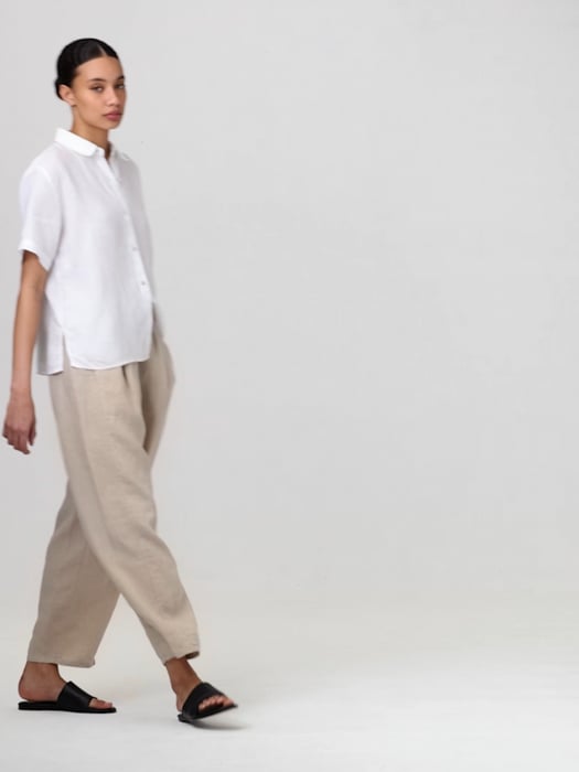 Organic Linen Lantern Pant | EILEEN FISHER