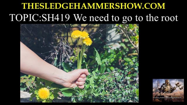 ⁣the SLEDGEHAMMER show SH419 We need to go to the root