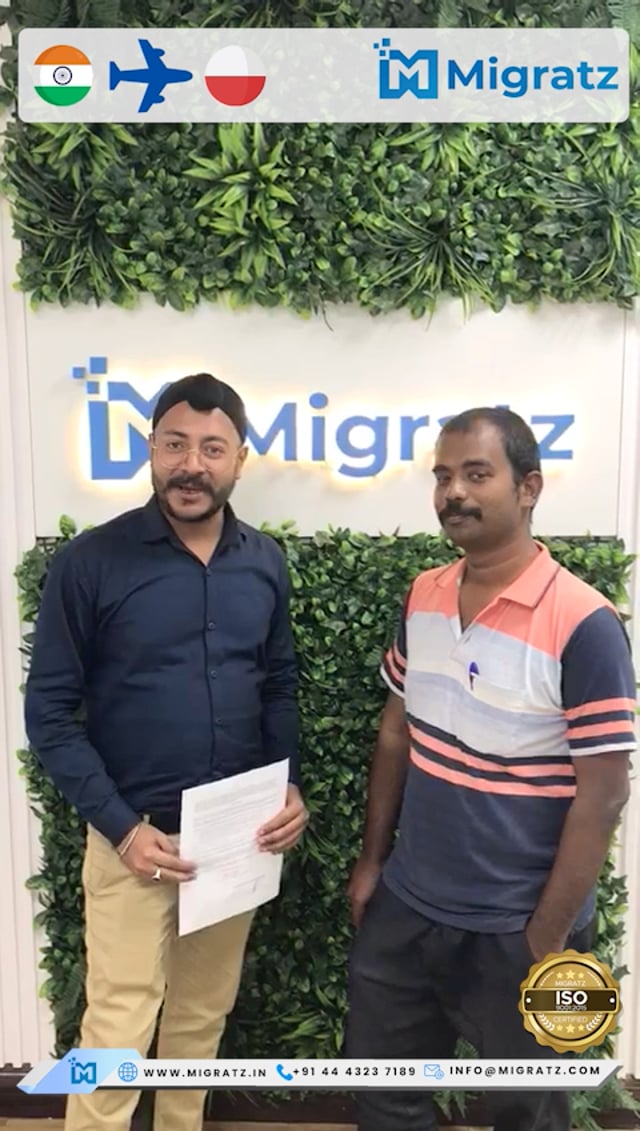 Our Client Mr.Lokeshwaran got his Poland work permit