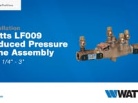 Watts Series LF009 2 in. Cast Copper Silicon Alloy NPT Backflow Preventer WLF009M2QTK at Pollardwater