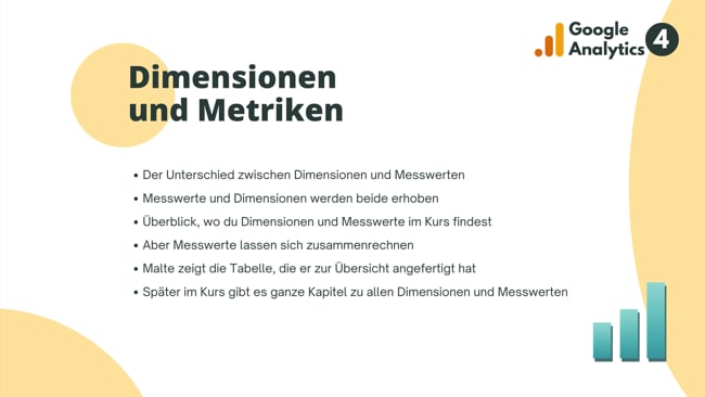 Dimensionen und Metriken