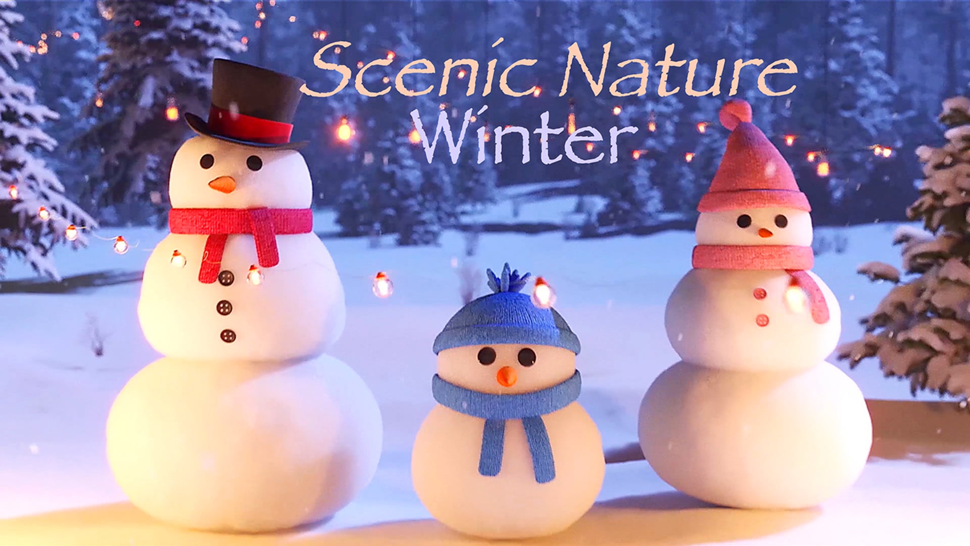 Relaxing Seasons Scenic Nature, WINTER, Peaceful, Calming, Stressless & Meditative 4K UHD