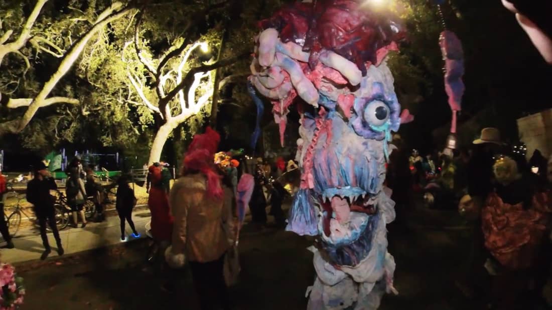 Monsters Parade 2023 - From Music Box through the Bywater - filmed in 360