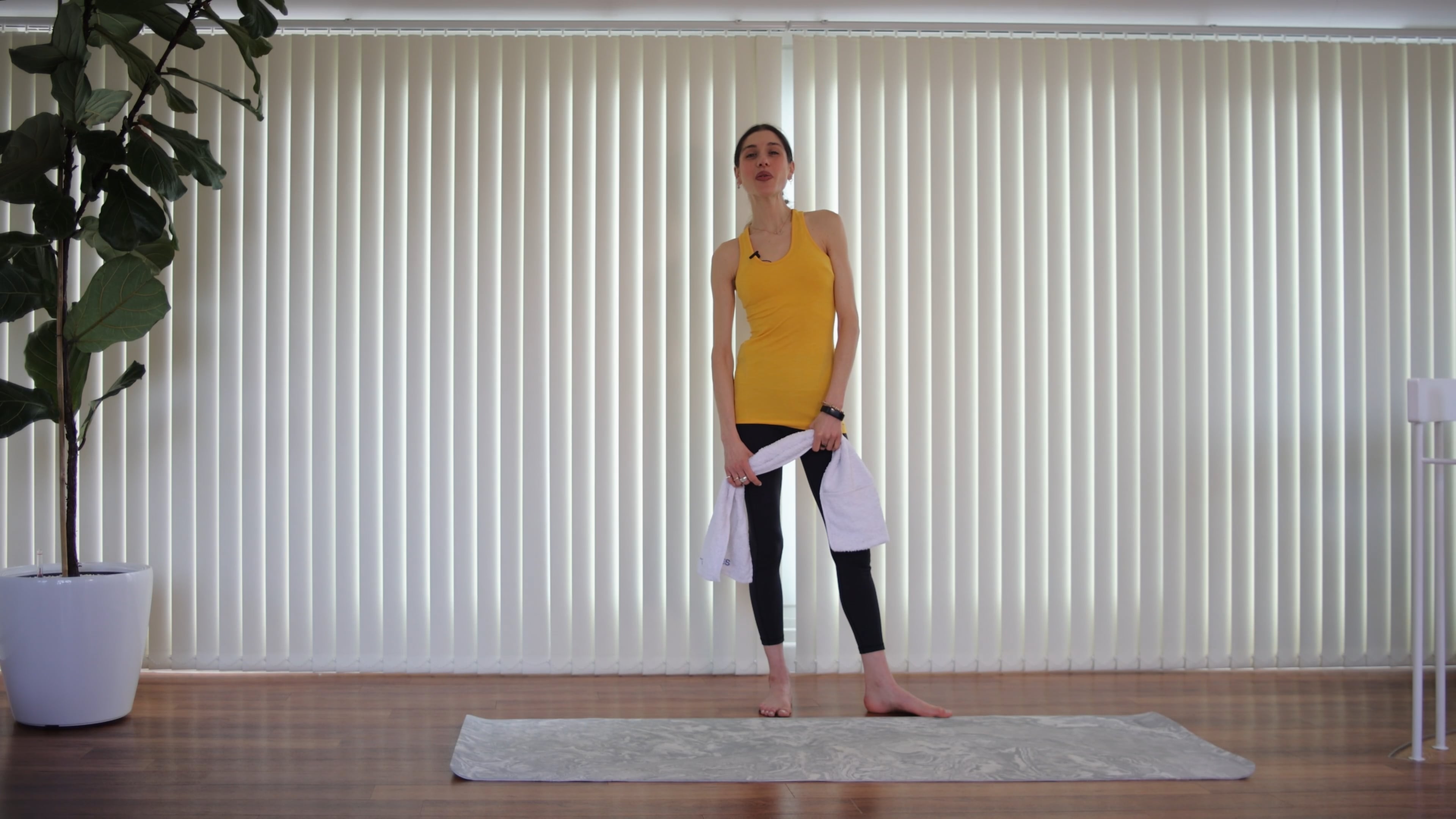 Full body sculpt with the towel