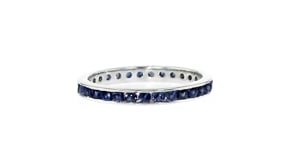 1.30 ct. t.w. Sapphire Eternity Band in Sterling Silver