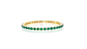 33 ct. t.w. Emerald Eternity Band in 14kt Yellow Gold