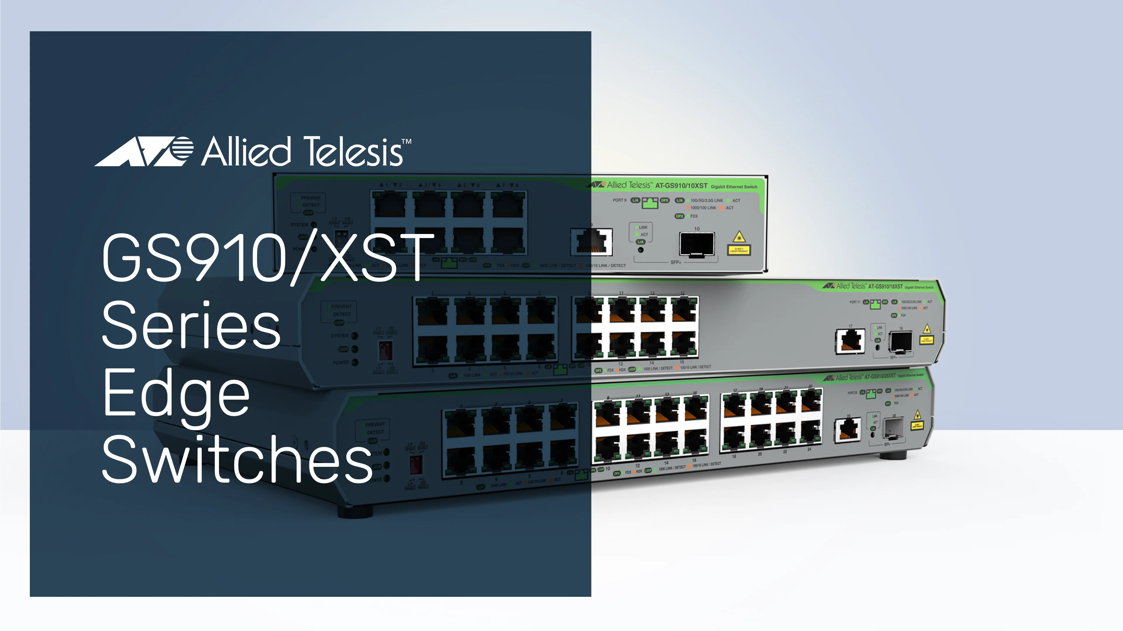 Video: CentreCOM GS910/XST Series Switches | Allied Telesis Video: CentreCOM GS910/XST Series Switches | Allied Telesis