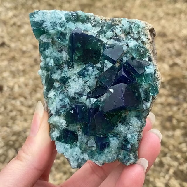 Fluorite (GEMMY twinned crystals)