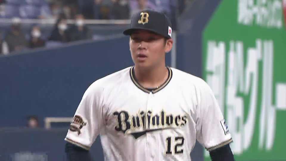 【3回表】抜群の安定感!! バファローズ・山下舜平大 変化球で空振り三振!! 2023年3月10日 オリックス・バファローズ 対 読売ジャイアンツ