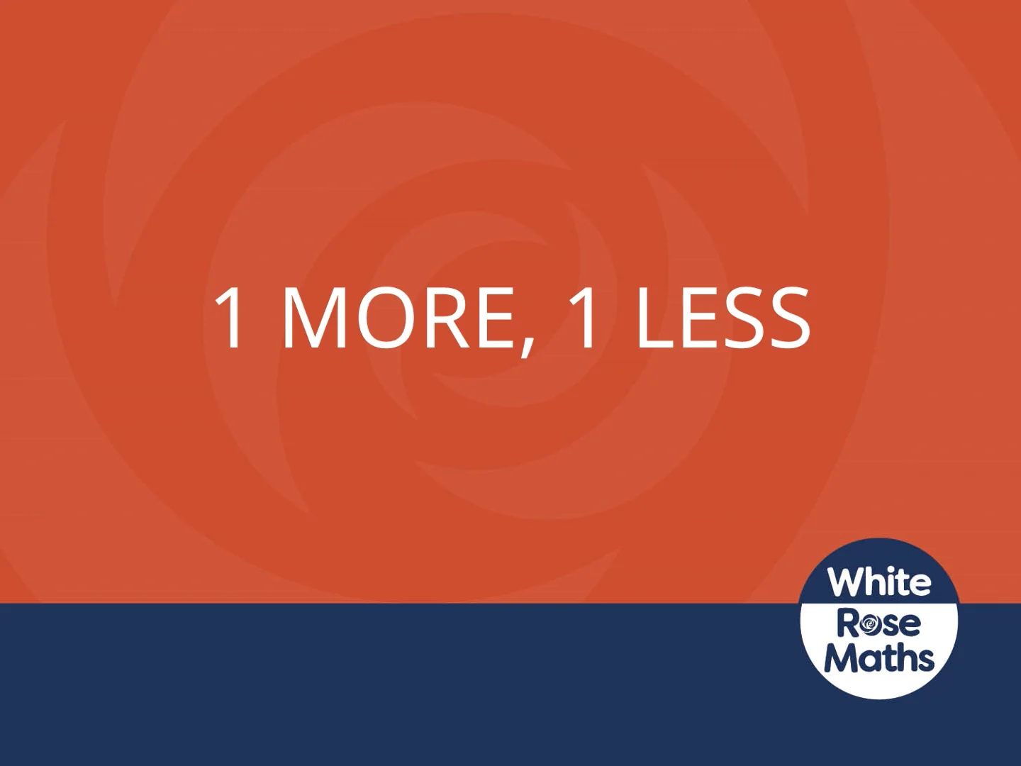 Y1 Summer Block 4 TS5 1 more 1 less