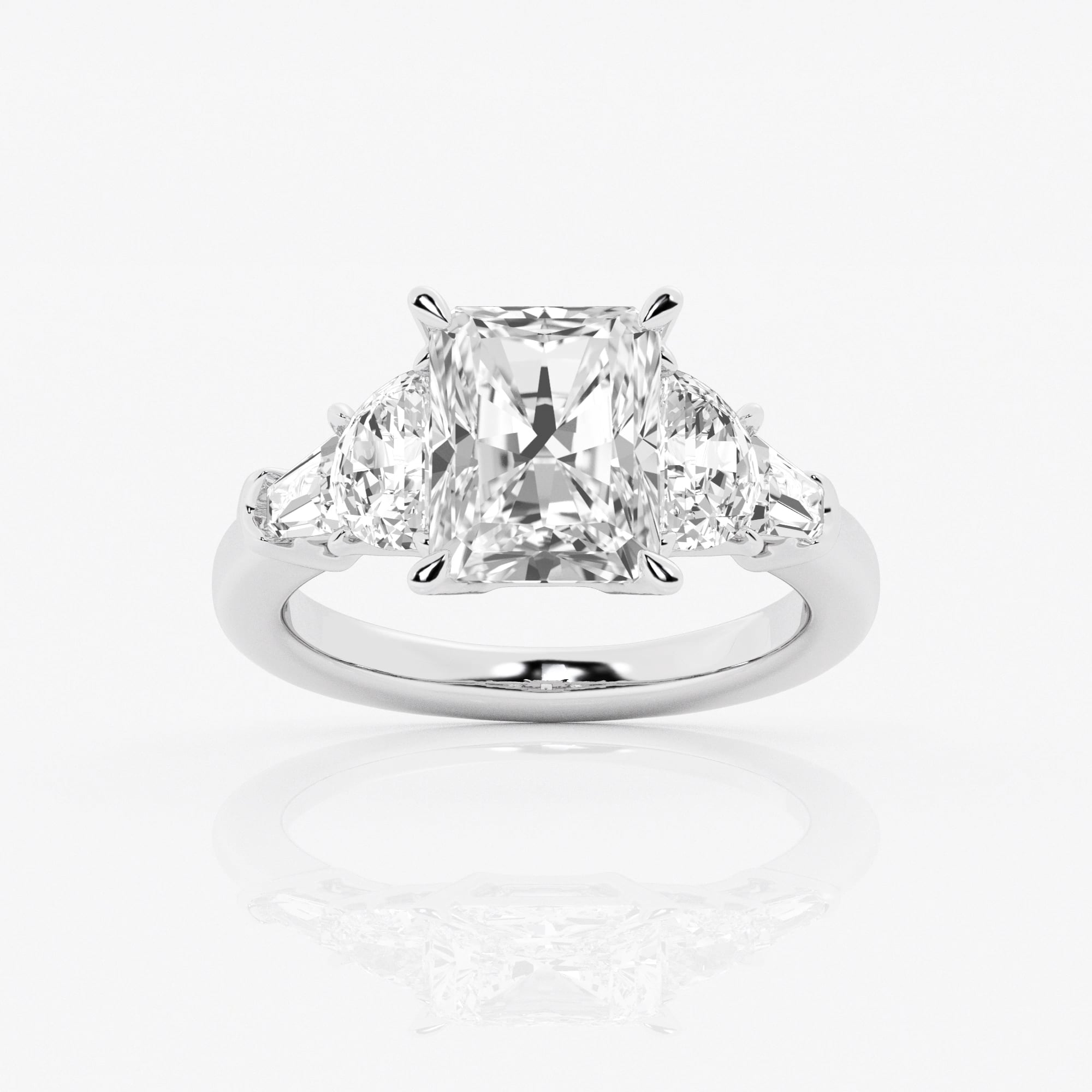 Badgley Mischka Near-Colorless 3 3/4 ctw Radiant Lab Grown Diamond  Engagement Ring - Grownbrilliance