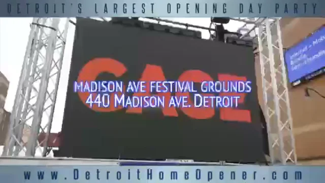 Detroit Tigers Opening Day outdoor parties! (Thursday, April 06, 2023)  Downtown Detroit 