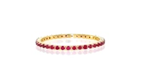 33 ct. t.w. Ruby Eternity Band in 14kt Yellow Gold