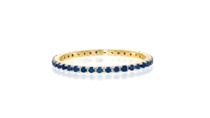 33 ct. t.w. Sapphire Eternity Band in 14kt Yellow Gold