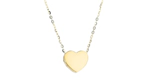 14kt Yellow Gold Heart Pendant Necklace
