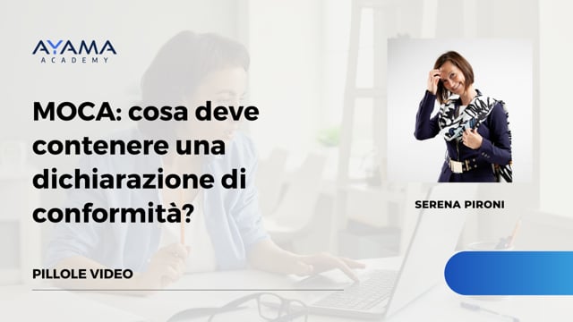 MOCA: cosa deve contenere una dichiarazione di conformità?