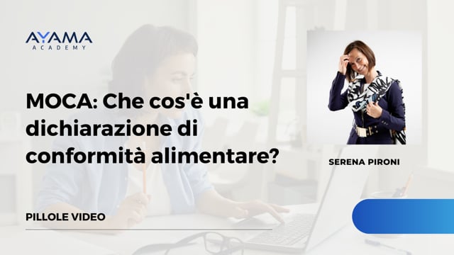 MOCA: Che cos'è una dichiarazione di conformità alimentare?