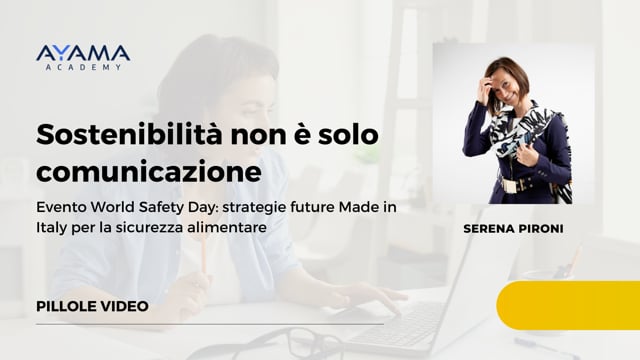 Sostenibilità non è solo comunicazione